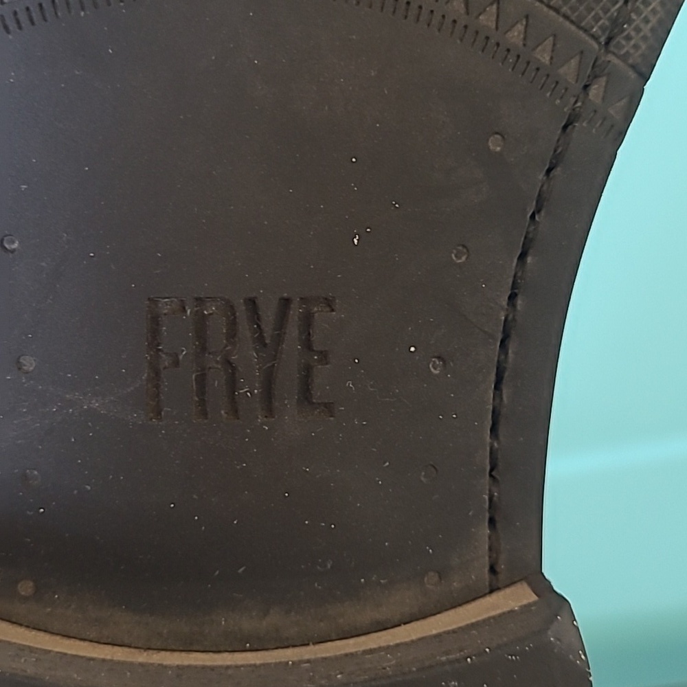 Frye Gray Leather Slip-on Ankle Boots Size 8.5 - Picture 6 of 7